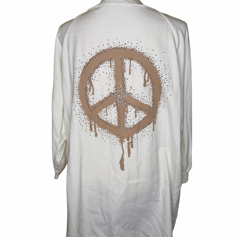 Cream Zip-Front Lightweight Jacket - Picture 4 of 5
